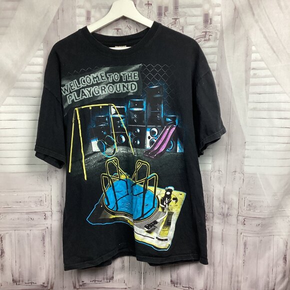 Vintage Tee Shirt Welcome To The Playground DJ Club XL - Picture 9 of 9